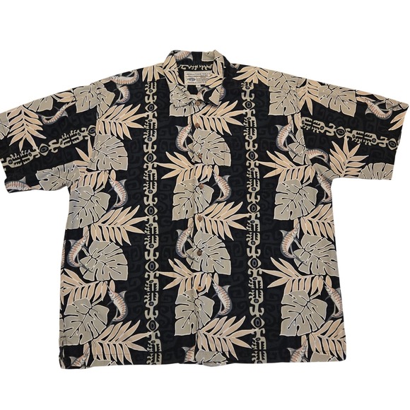 AMERICAN FISHING TACKLE CO. Other - AFICO American Fishing Tackle Co. Hawaiian Tropical Shirt Mens 2X